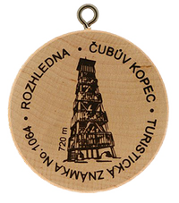 Turistická známka č. 1064 - Čubův Kopec