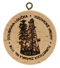 Turistická známka č. 1116 - Doubrava Loučka Vizovické vrchy