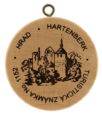 Turistická známka č. 1152 - Hartenberk