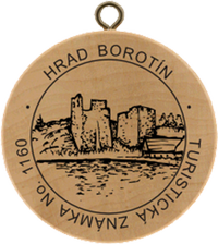 Turistická známka č. 1160 - Hrad Borotín