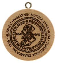 Turistická známka č. 1235 - Památník mistra Jana Husa - Husinec
