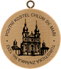 Turistická známka č. 1252 - Poutní kostel, Chlum Sv. Maří