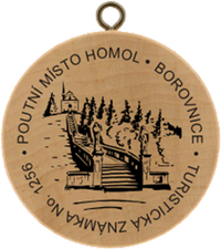 Turistická známka č. 1256 - Poutní místo Homol - Borovnice