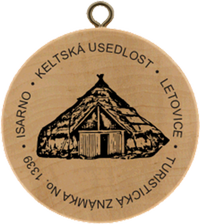 Turistická známka č. 1339 - Isarno, keltská usedlost Letovice