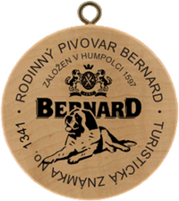 Turistická známka č. 1341 - Pivovar Bernard
