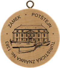 Turistická známka č. 1383 - Potštejn