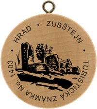 Turistická známka č. 1403 - Zubštejn