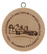 Turistická známka č. 1434 - Hvězdárna a planetárium v Hradci Králové