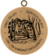 Turistická známka č. 1601 - Obec Želízy, Čertovy hlavy