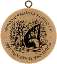 Turistická známka č. 1662 - Přírodní památka Klepec I. II.
