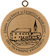 Turistická známka č. 1683 - Zámek Olešnice u Českých Budějovic
