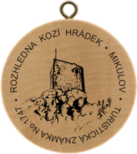 Turistická známka č. 1747 - Rozhledna Kozí Hrádek