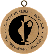 Turistická známka č. 1762 - Sklářské muzeum Nový Bor