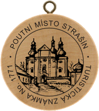 Turistická známka č. 1771 - Poutní místo Strašín