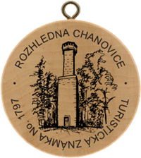 Turistická známka č. 1797 - Rozhledna Chanovice