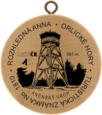 Turistická známka č. 1810 - Rozhledna Anna, Orlické hory