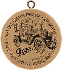 Turistická známka č. 1813 - Automuzeum Praga, Zbuzany