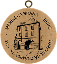 Turistická známka č. 1816 - Měnínská brána - Brno