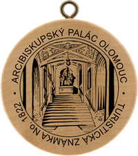 Turistická známka č. 1822 - Arcibiskupský palác Olomouc