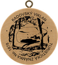 Turistická známka č. 1878 - Kadovský viklan - Kadov