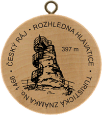 Turistická známka č. 1466 - Český Ráj - Hlavatice 397 m