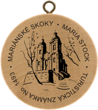 Turistická známka č. 1493 - Mariánské Skoky - Maria Stock