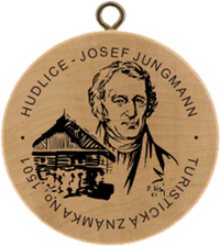 Turistická známka č. 1501 - Hudlice Josef Jungmann