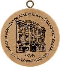 Turistická známka č. 1511 - Památník Františka Palackého a Františka Ladislava Riegra, Palackého 7, Praha 1