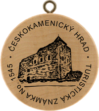 Turistická známka č. 1545 - Českokamenický hrad