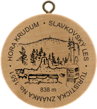 Turistická známka č. 1551 - Hora Krudum