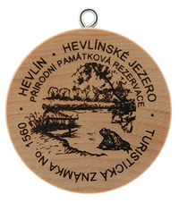 Turistická známka č. 1560 - Hevlínské jezero - přírodní památka