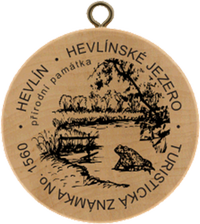 Turistická známka č. 1560 - Hevlínské jezero - přírodní památka