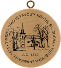 Turistická známka č. 1574 - Obec Trnová nad Vltavou