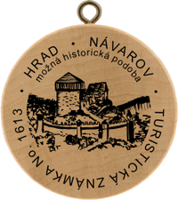 Turistická známka č. 1613 - Hrad Návarov