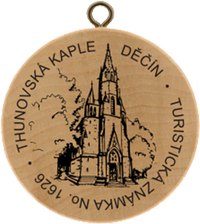 Turistická známka č. 1626 - Thunovská kaple - Děčín