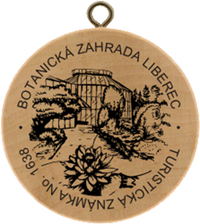 Turistická známka č. 1638 - Botanická zahrada Liberec