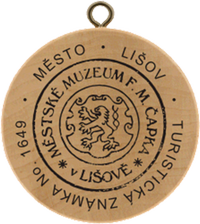 Turistická známka č. 1649 - Město Lišov