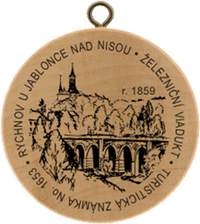 Turistická známka č. 1653 - Rychnov u Jablonce nad Nisou železniční viadukt