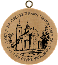Turistická známka č. 1659 - Kostel Nanebevzetí Panny Marie Tismice