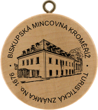 Turistická známka č. 1676 - Biskupská mincovna Kroměříž