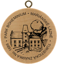 Turistická známka č. 1686 - Park Boheminium Mariánské Lázně