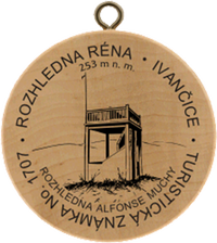 Turistická známka č. 1707 - Rozhledna Réna Ivančice