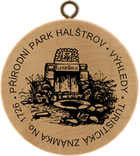 Turistická známka č. 1726 - Přírodní park Halštrov - Výhledy