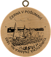 Turistická známka č. 1885 - Černá v Pošumaví