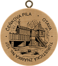 Turistická známka č. 107 - Čeňkova Pila