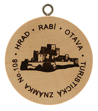 Turistická známka č. 108 - Hrad Rabí