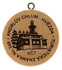 Turistická známka č. 348 - Andrlův Chlum - Hvězda