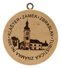 Turistická známka č. 368 - Klášter zámek Zbraslav