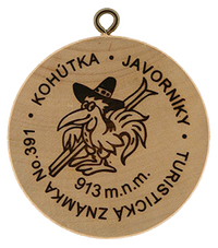 Turistická známka č. 391 - Kohútka