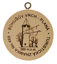 Turistická známka č. 469 - Bohušův vrch - Planá
